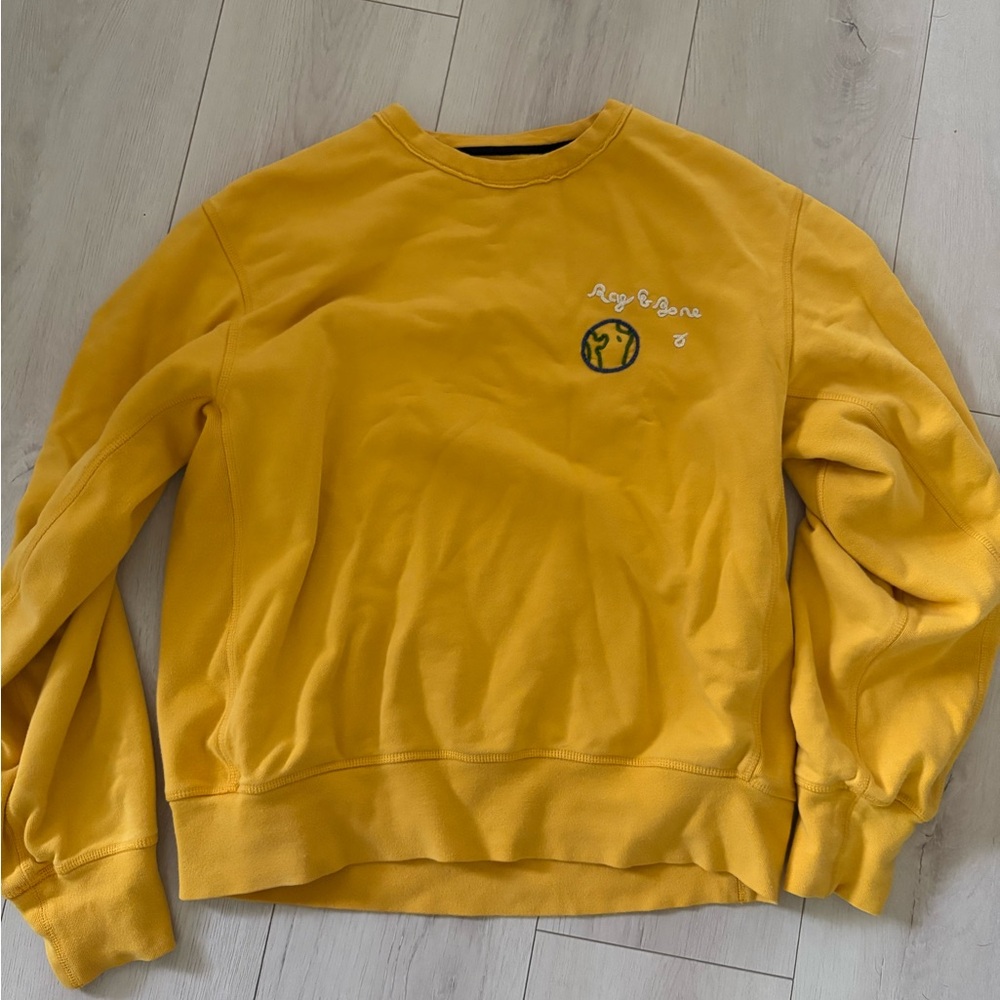 rag & bone Mustard Crewneck Sweater